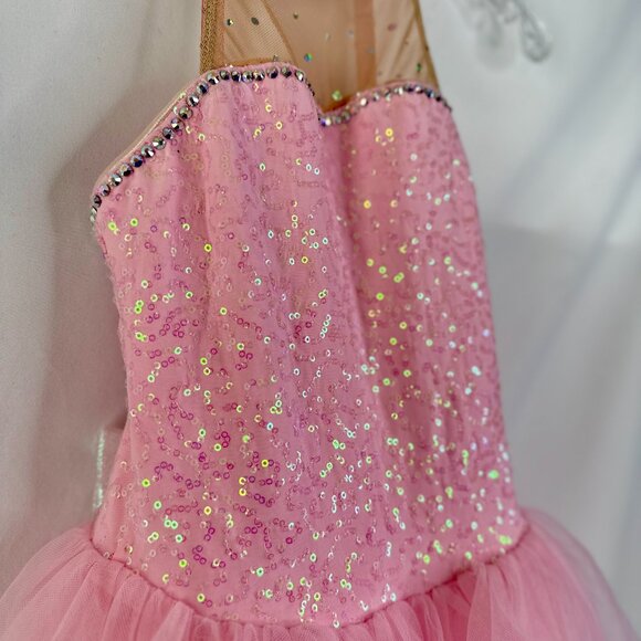 Pink Sequin Tutu Dress - Picture 5 of 6